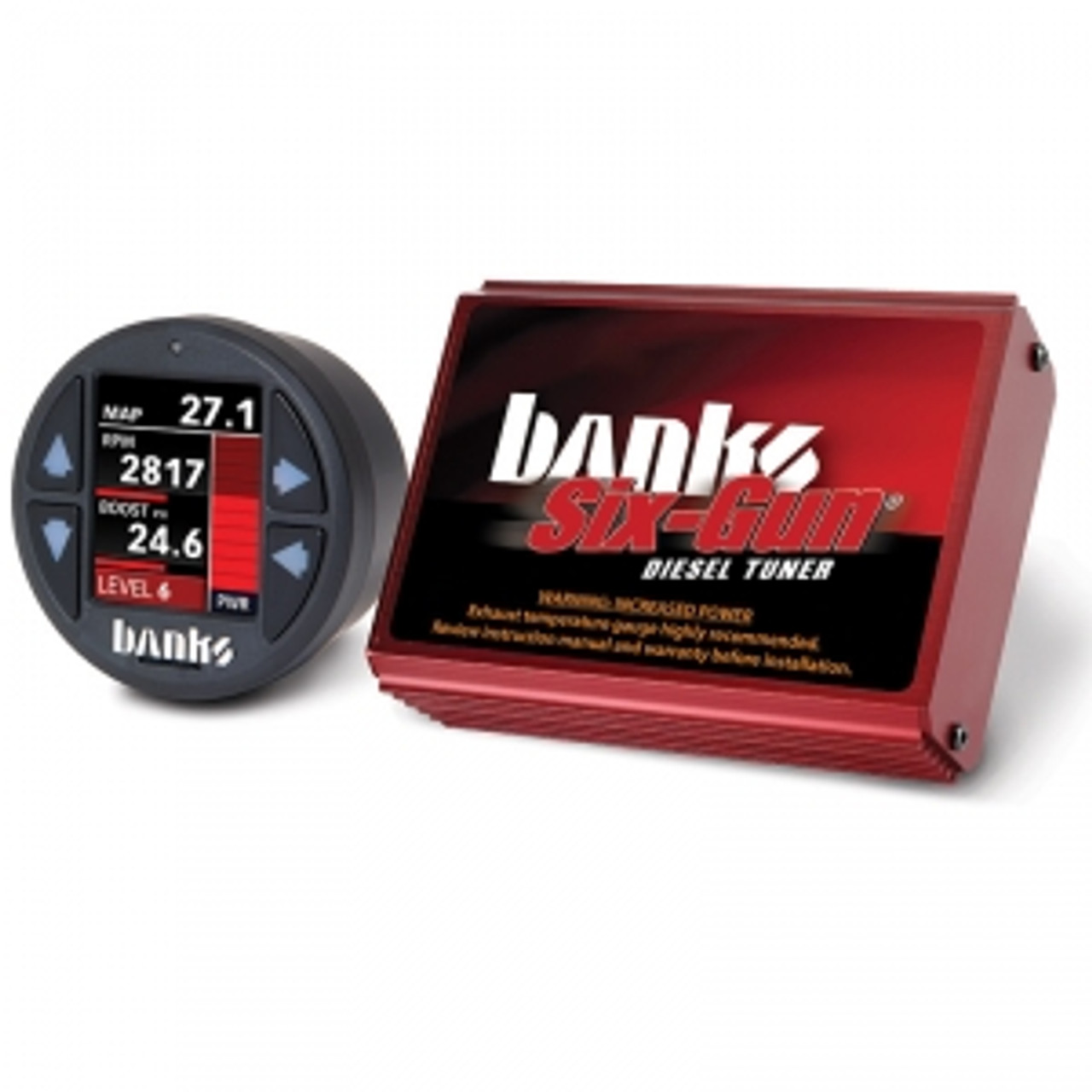 Banks Power Six Gun Diesel Tuner with IDash 1.8 2003 to 2005 5.9L Cummins (BP61418)-Main View