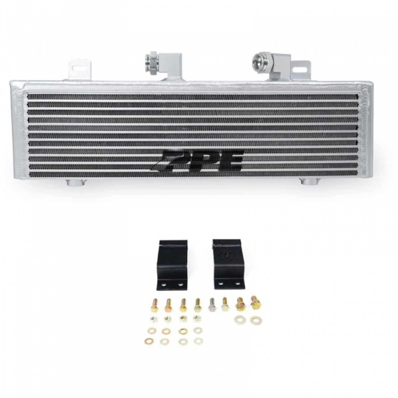 PPE BAR & PLATE PERFORMANCE TRANSMISSION COOLER 2017-2019 GM 6.6L DURAMAX (PPE124065000)Complete View