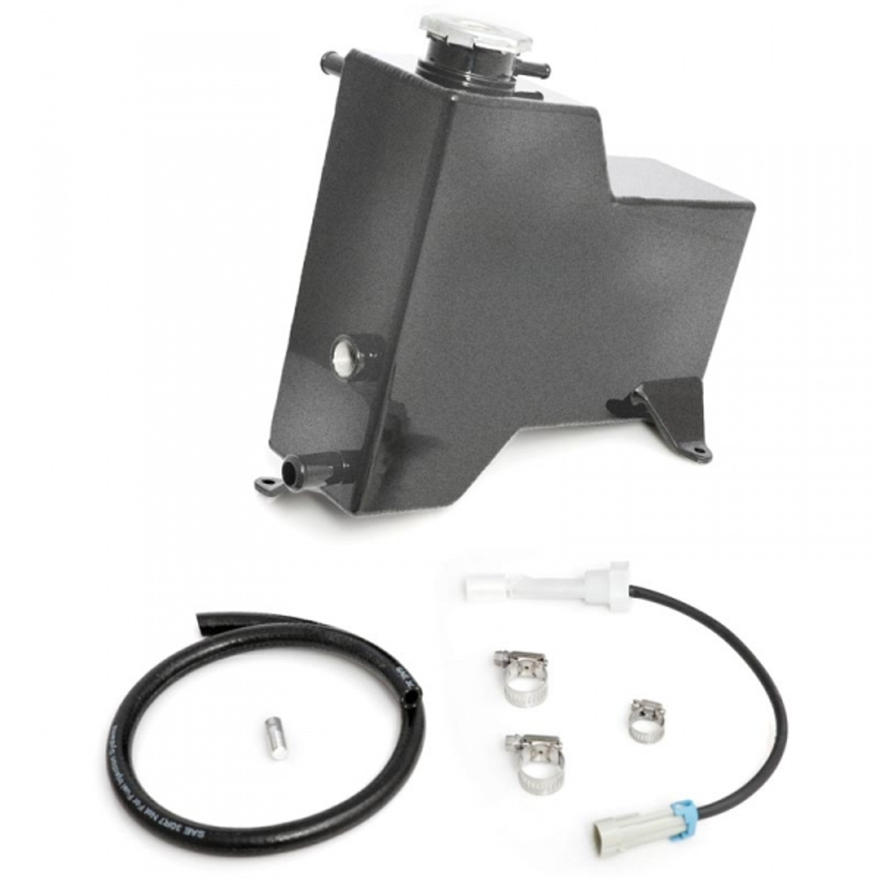 HSP LML FACTORY REPLACEMENT COOLANT TANK 2015-2016 GM 6.6L DURAMAX LML-Dark Grey View