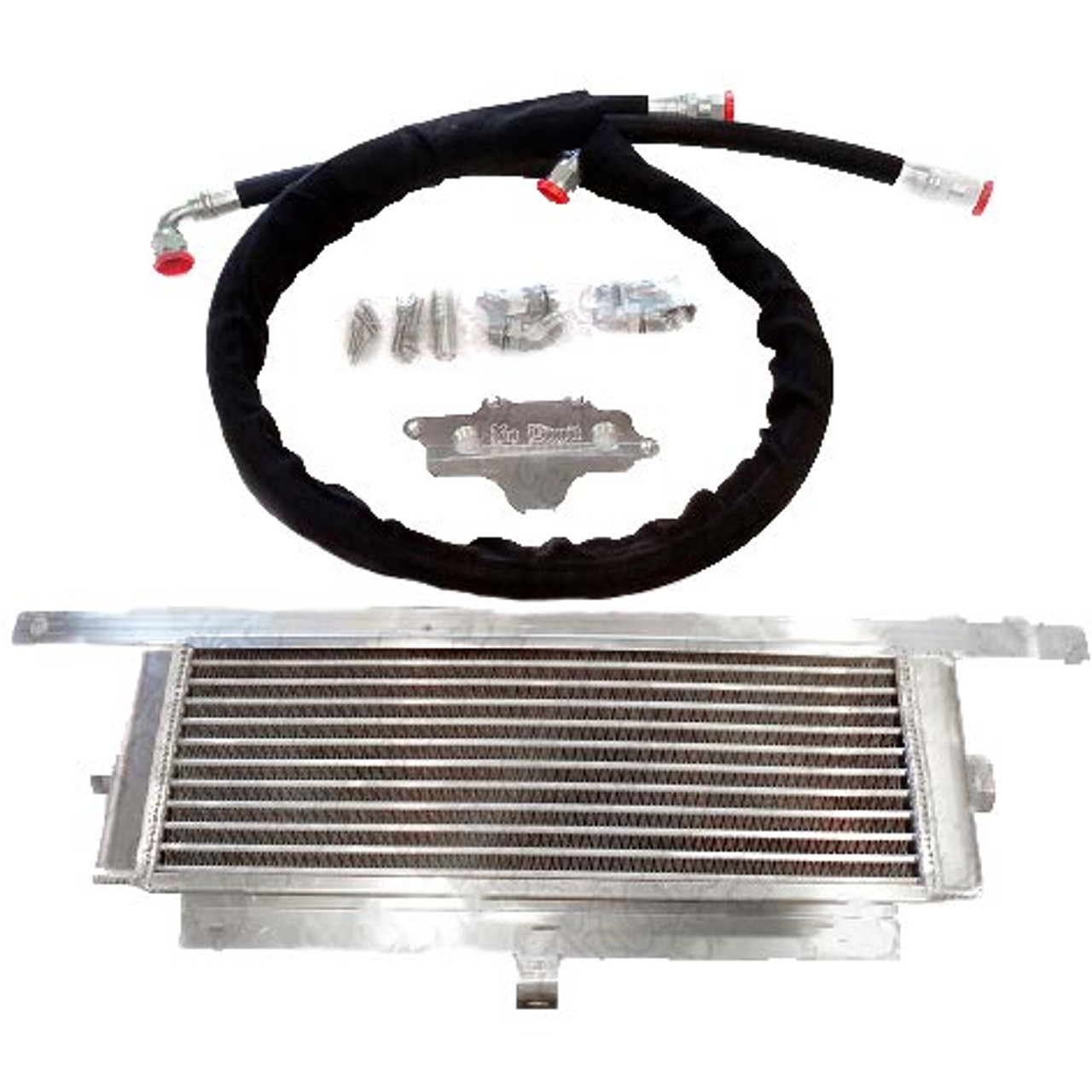 NO LIMIT FABRICATION ENGINE OIL COOLER RELOCATION KIT 2017-2020 FORD 6.7L POWERSTROKE ( NLF67OCRK)View