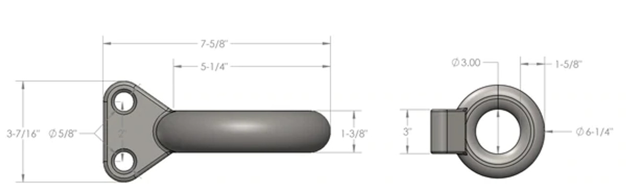 BULLETPROOF HITCHES LOOP (LUNETTE RING) ATTACHMENT Graph View