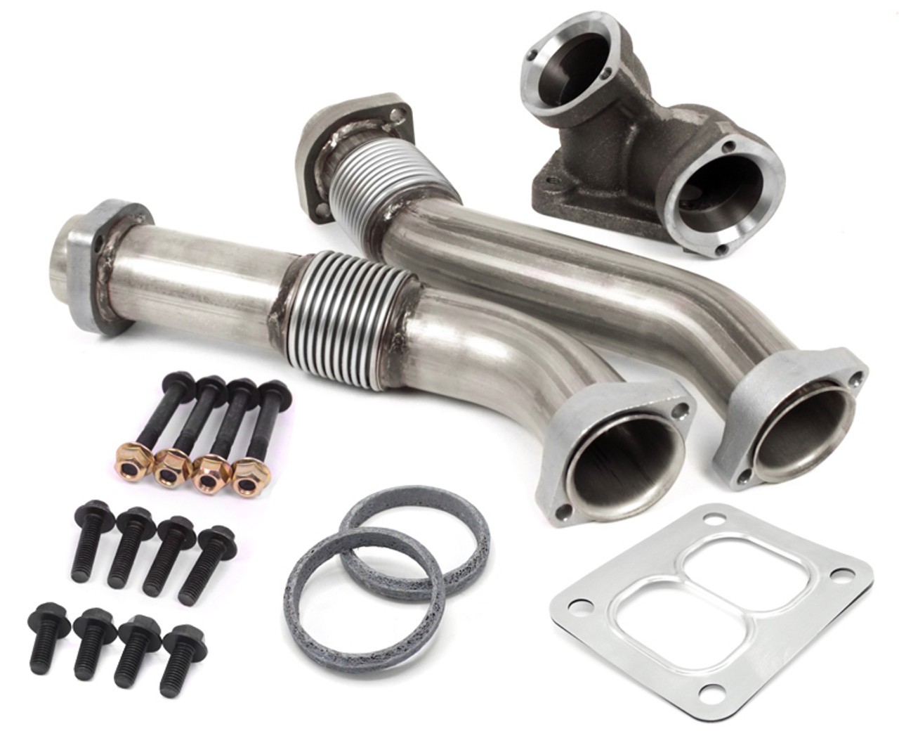 Diesel Site OBS Bellowed Up-Pipe Kit - 1994-1997 7.3L Powerstroke-Main View