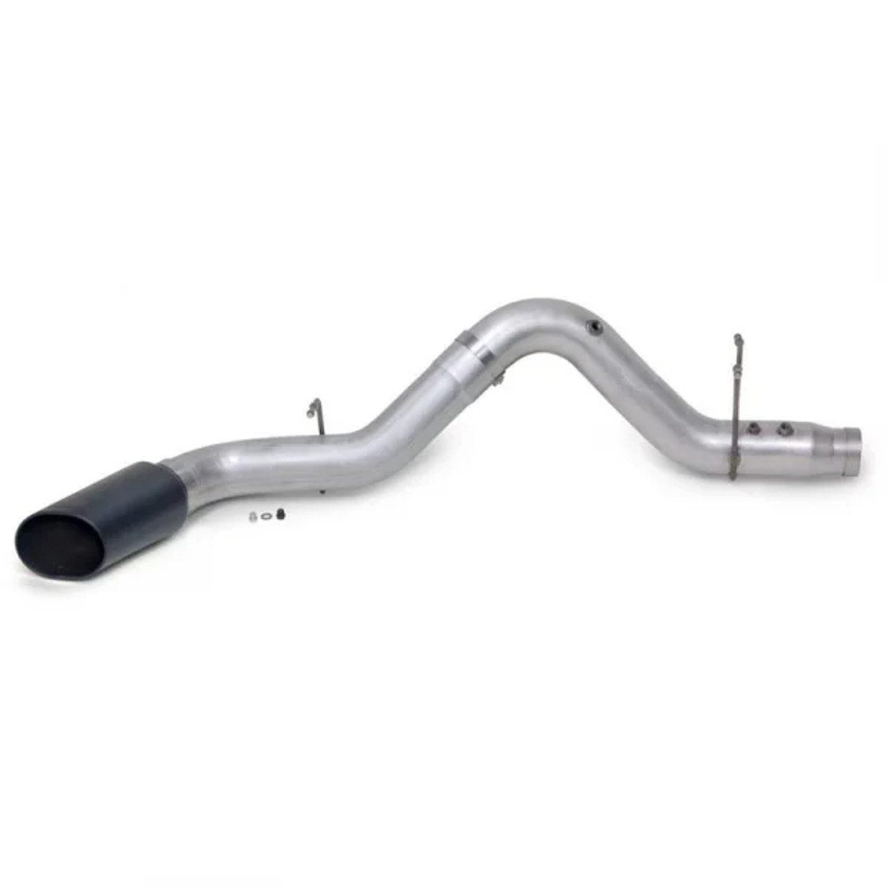 Banks Power 5" Single Monster Exhaust with Sidekick Step 2020 to 2023 6.6L L5P Duramax (All Double & Crew Cabs) - Black View