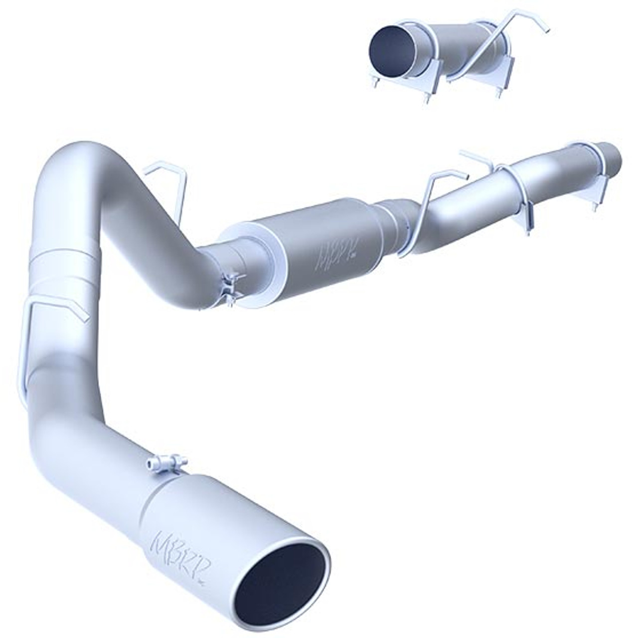 MBRP 4" XP SERIES CAT-BACK EXHAUST SYSTEM - 2006-2007 GM 6.6L DURAMAX LBZ - Main View