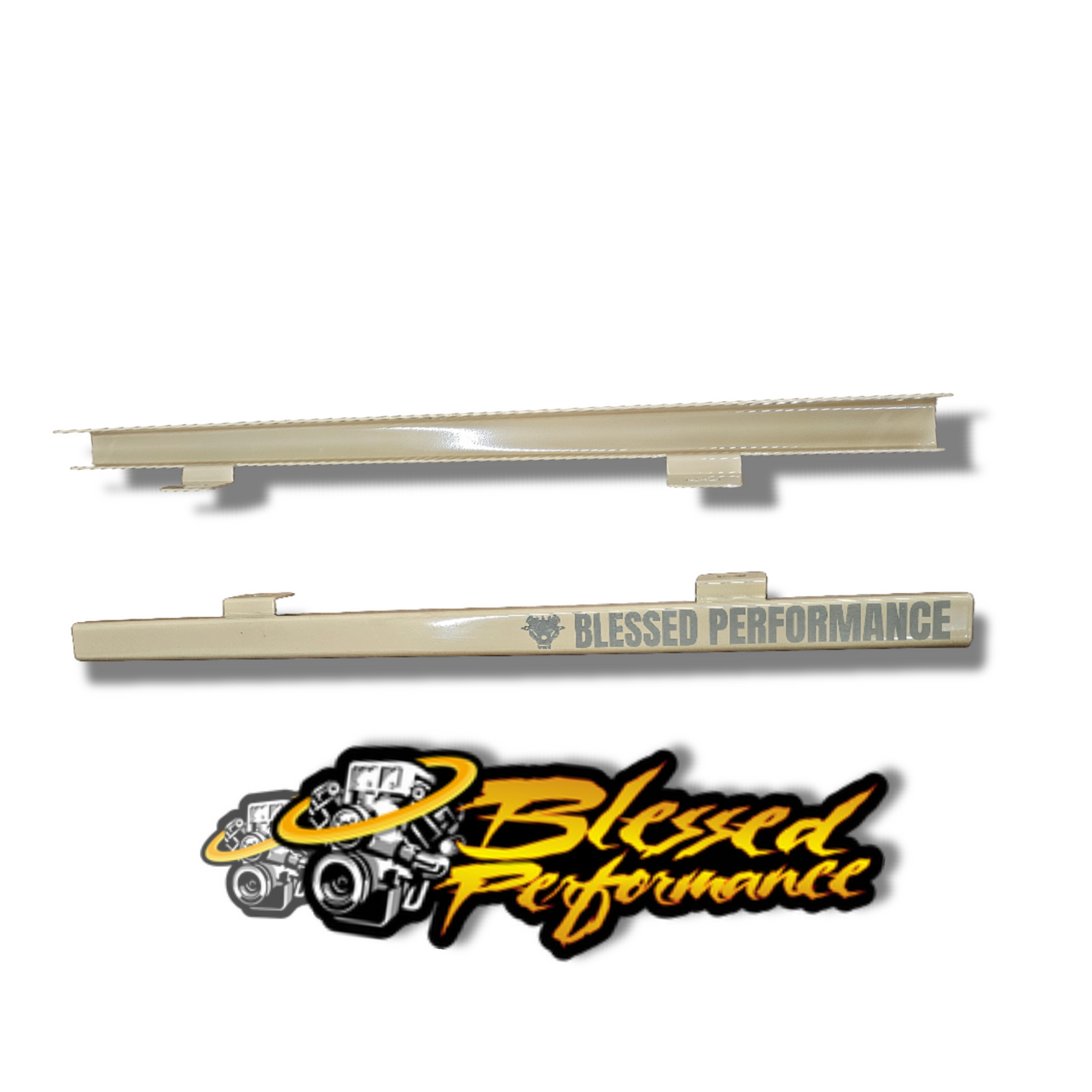 Blessed Performance HD Aluminum Wire Loom 1999-2007 Ford F250/F350/F450/F550 Army Tan View