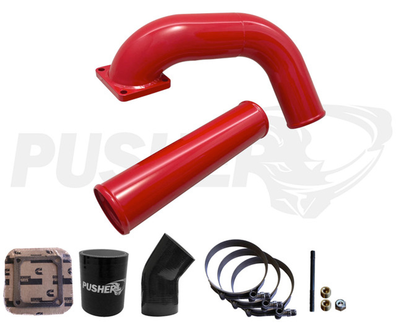 Pusher Intake System - 1991.5-1993 Dodge 5.9L 12V Cummins- Red View