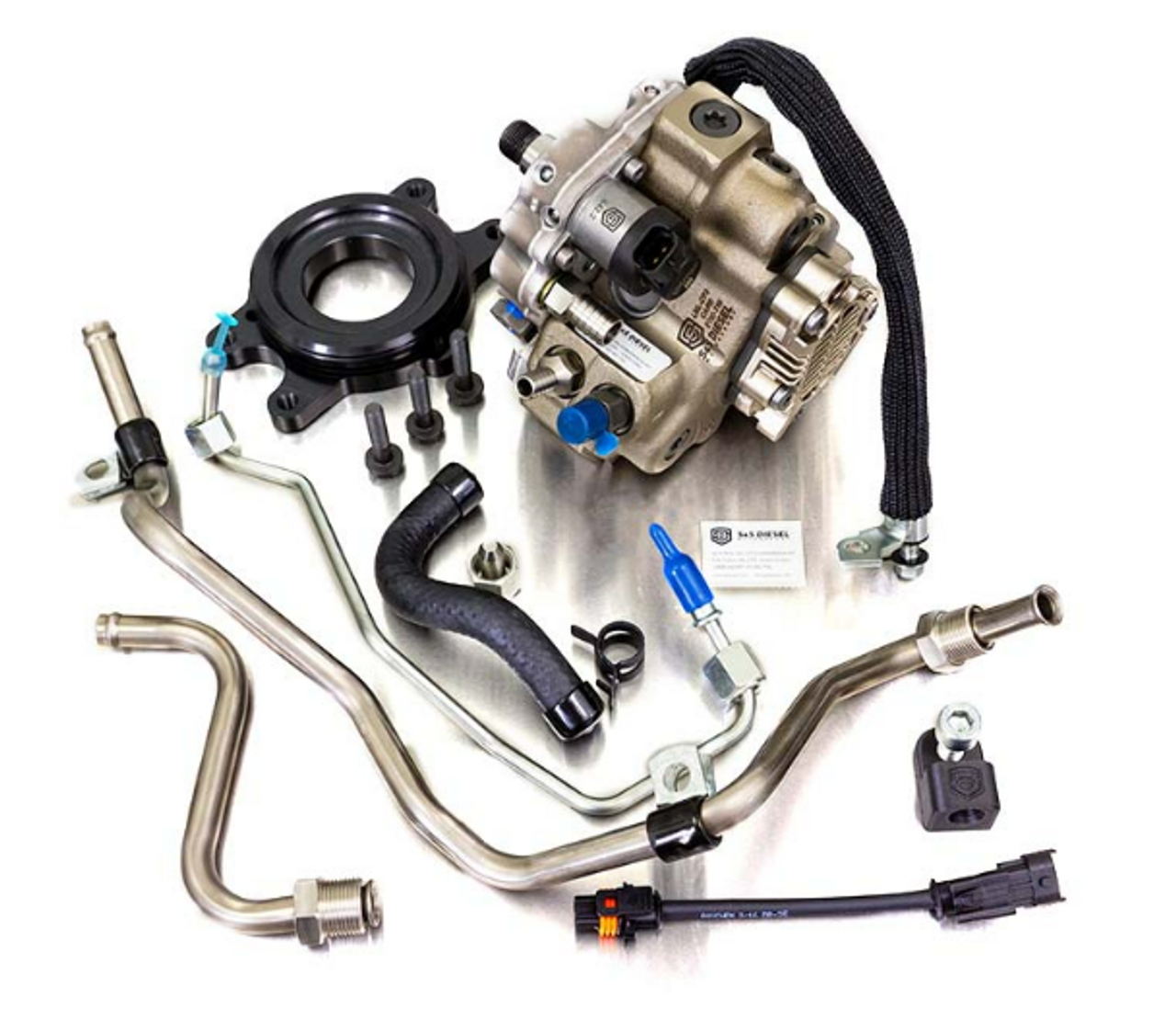 S&S Diesel CP4 to CP3 Conversion Kit w/Pump - 2011-2016 6.6L LML Duramax - kit view