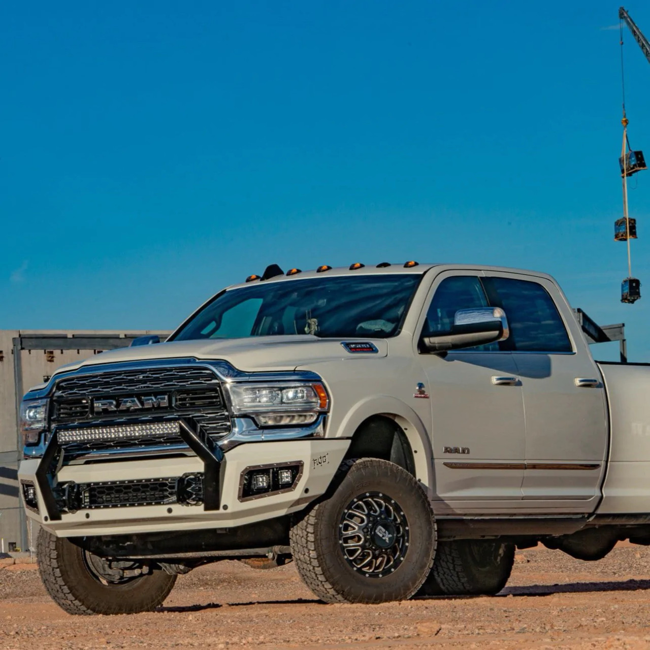  Flog SD Series Front Bumper - 2019+ Dodge Ram 6.7L 24V Cummins (FISDS19+RAMS_Front) - Angle View