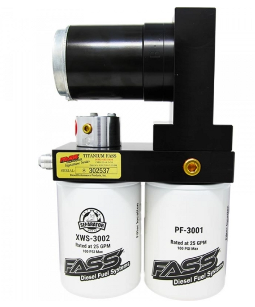 Fass Titanium Signature Series 100G Fuel System 1998.5-2004.5 5.9L Cummins (FASSTS D08 100G)-Back View