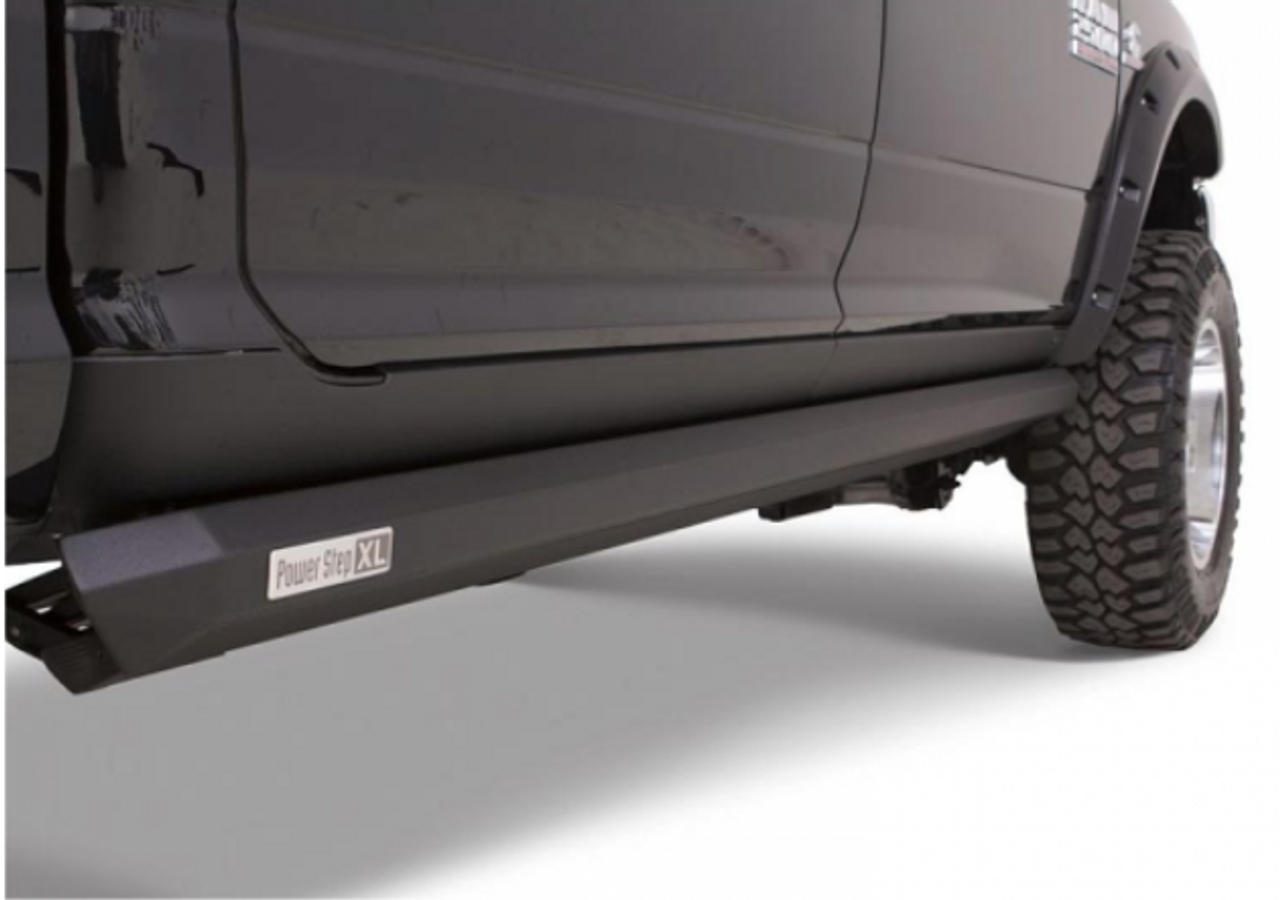 AMP Research Powerstep XL (Plug-N-Play) 2019-2022 Ram 2500/3500 (Crew Cab) (AMP77238-01A)-Side Step Up View