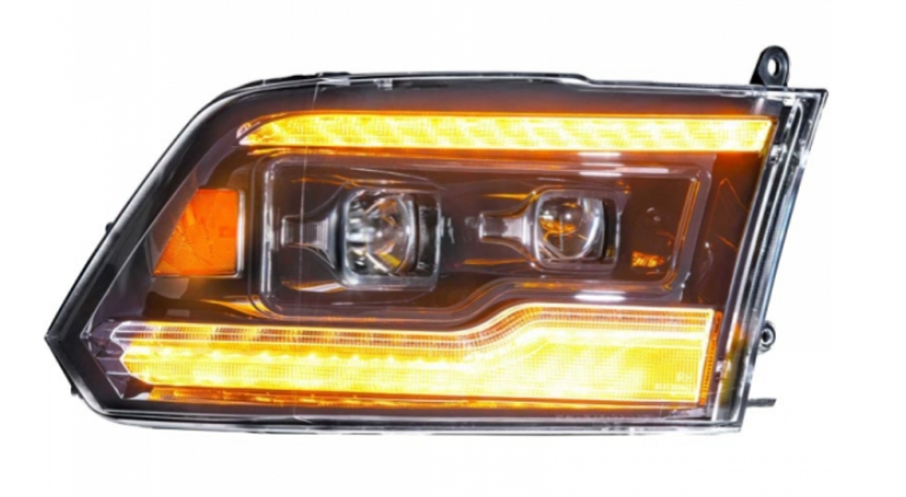 Morimoto XB LED Projector Headlights 2010-2018 Dodge Ram 2500/3500 (MRMLF520-A-ASM)-Headlight View