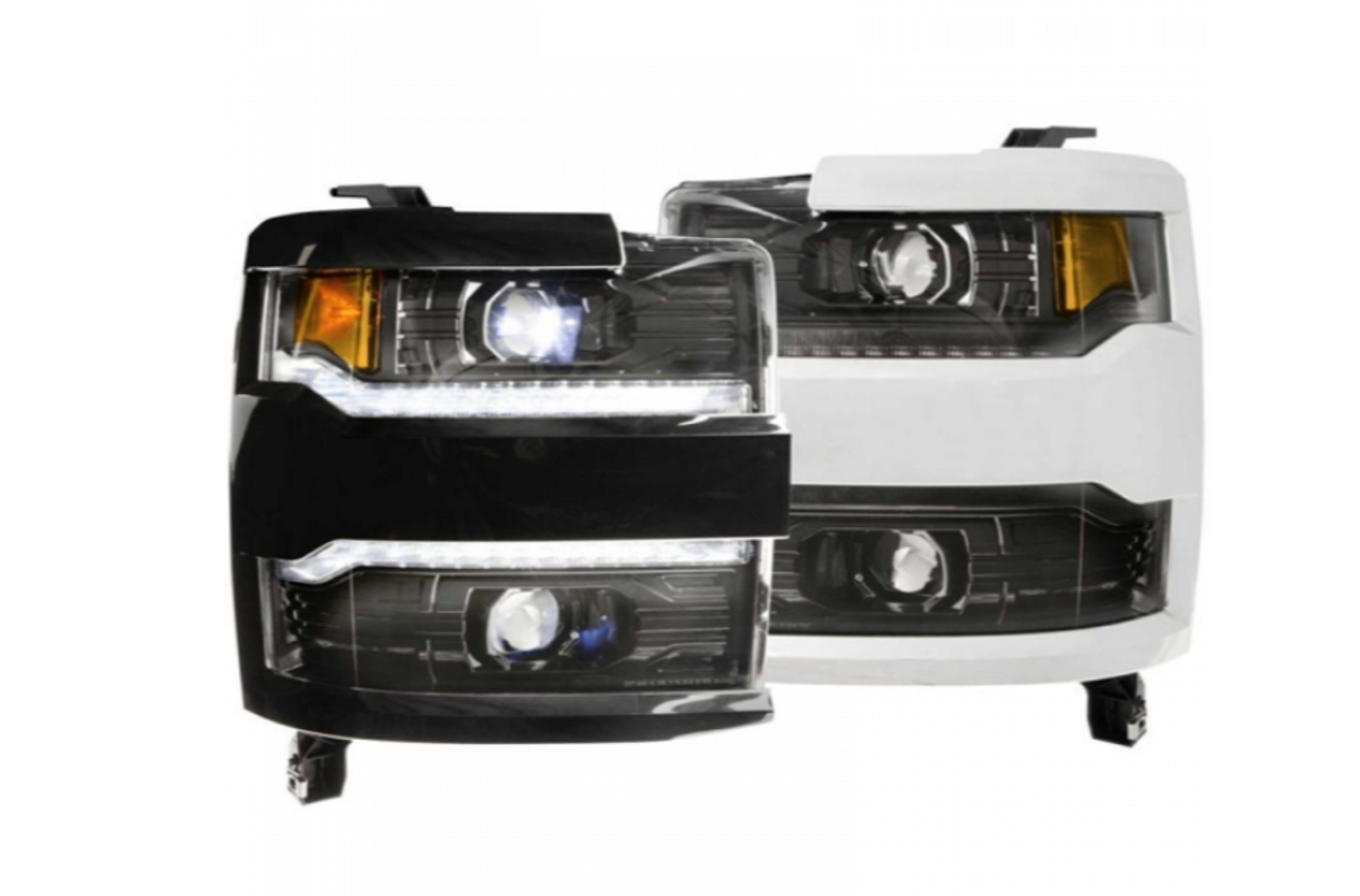  Morimoto XB LED Projector Headlights 2015-2019 Chevrolet Silverado 2500HD/3500HD (MRMLF541)-Main View 