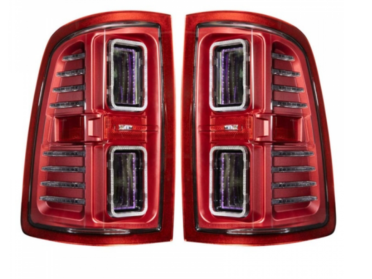 Morimoto Red XB LED Tail Lights 2010-2019 Dodge Ram 2500HD/2500HD (MRMLF522)-Main View