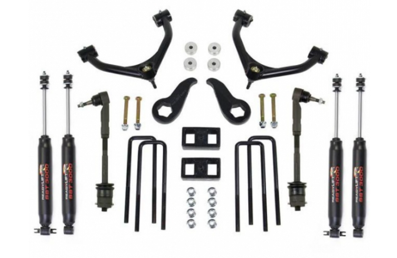 Readylift 3.5"/1" SST Lift Kit With SST3000 Shocks 2011-2019 GM 2500HD/3500HD (RE69-3511)-Main View