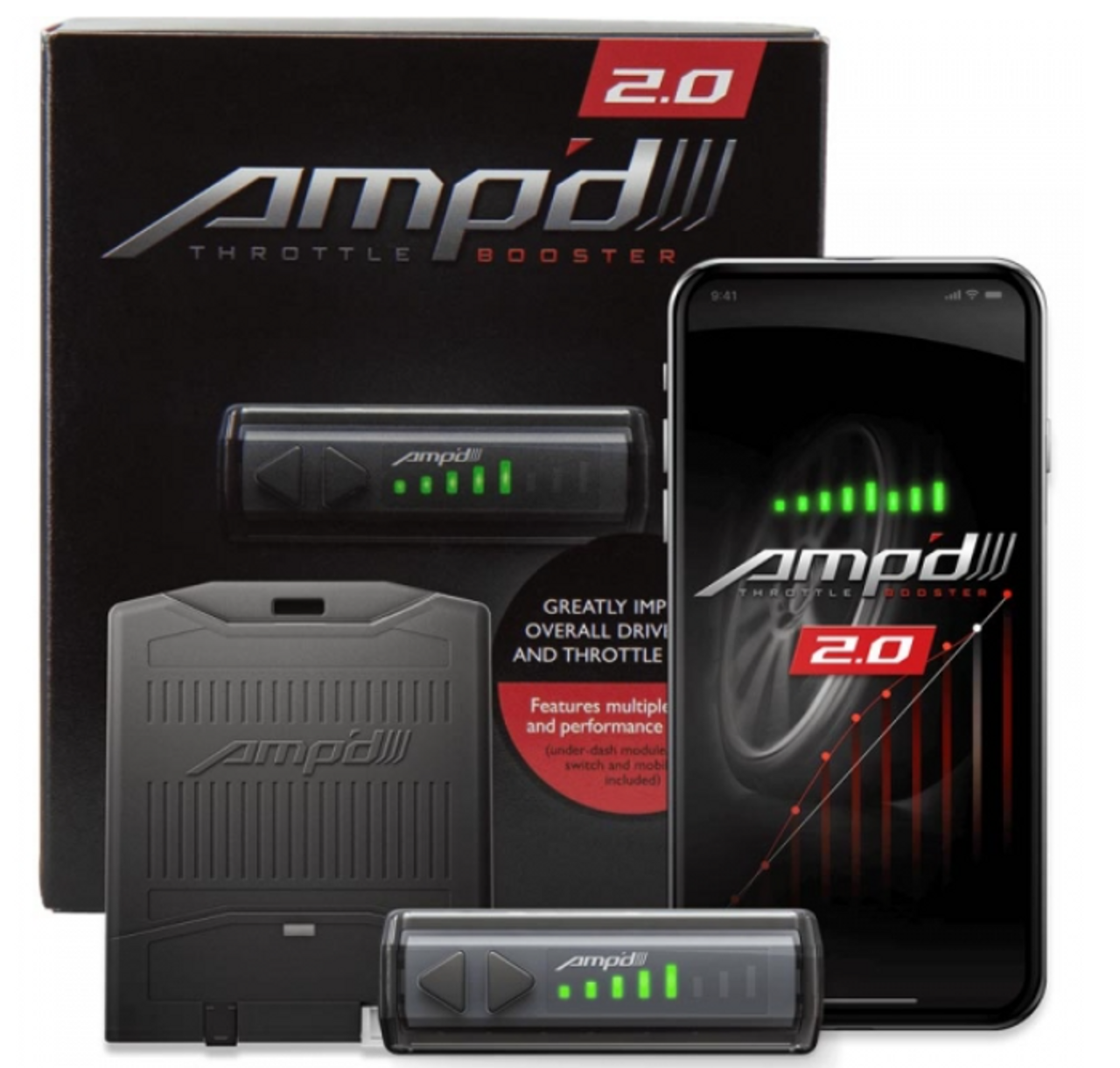 Edge Products AMP'D 2.0 Throttle Booster W/Bluetooth Switch 2007.5-2019 GM 6.6L LMM/LML/L5P