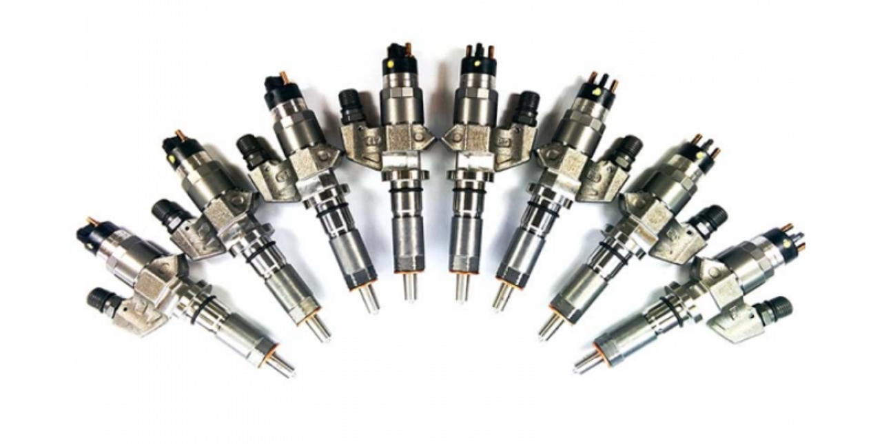 DDP New 100% Over Fuel Injector Set 2001-2004 GM 6.6L LB7 (DDP NLB7-200)-Main View