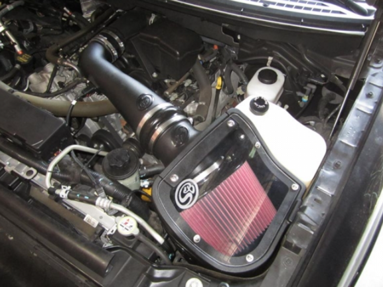 S&B Filters Cold Air Intake (Cleanable Filter) 2009-2010 F-150 5.4L (SBF75-5050)-In Use View