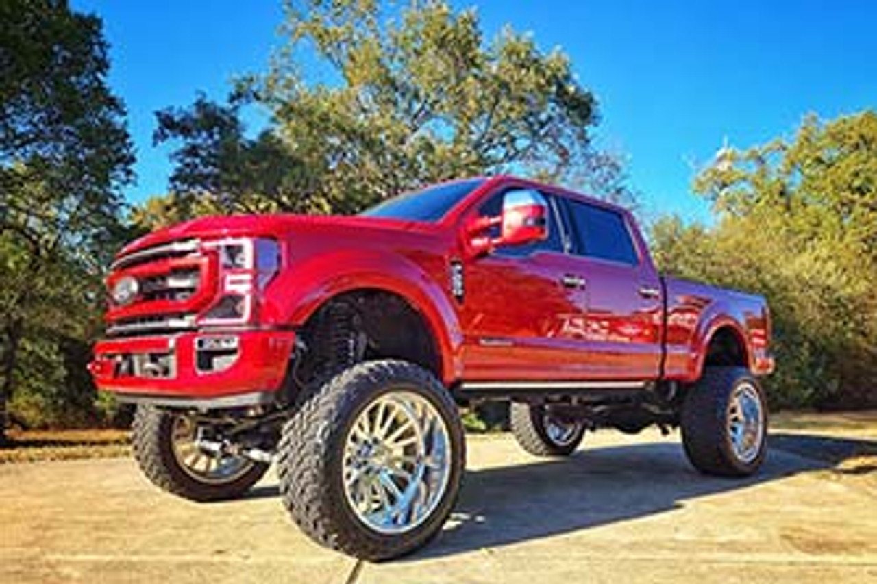 BDS SUSPENSION 8" 4-Link Coil-Over Lift Kit | Diesel Only - 2020-2022 Ford F250/F350 Super Duty 4WD (1959FDSC) In Use View