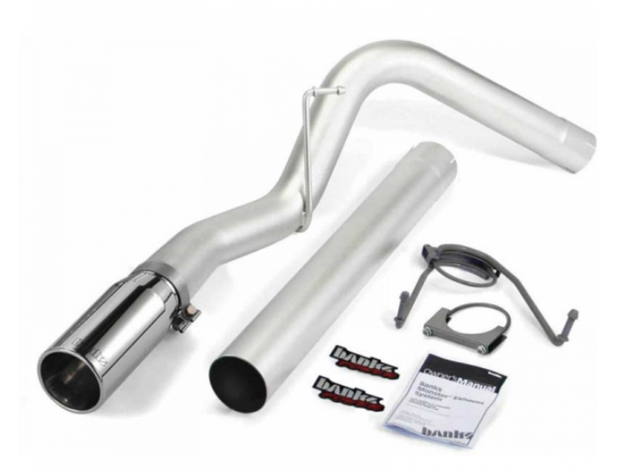 Banks Power Monster Exhaust With Polished Tip 2014-2018 6.7L Cummins (BP49775)-Main View