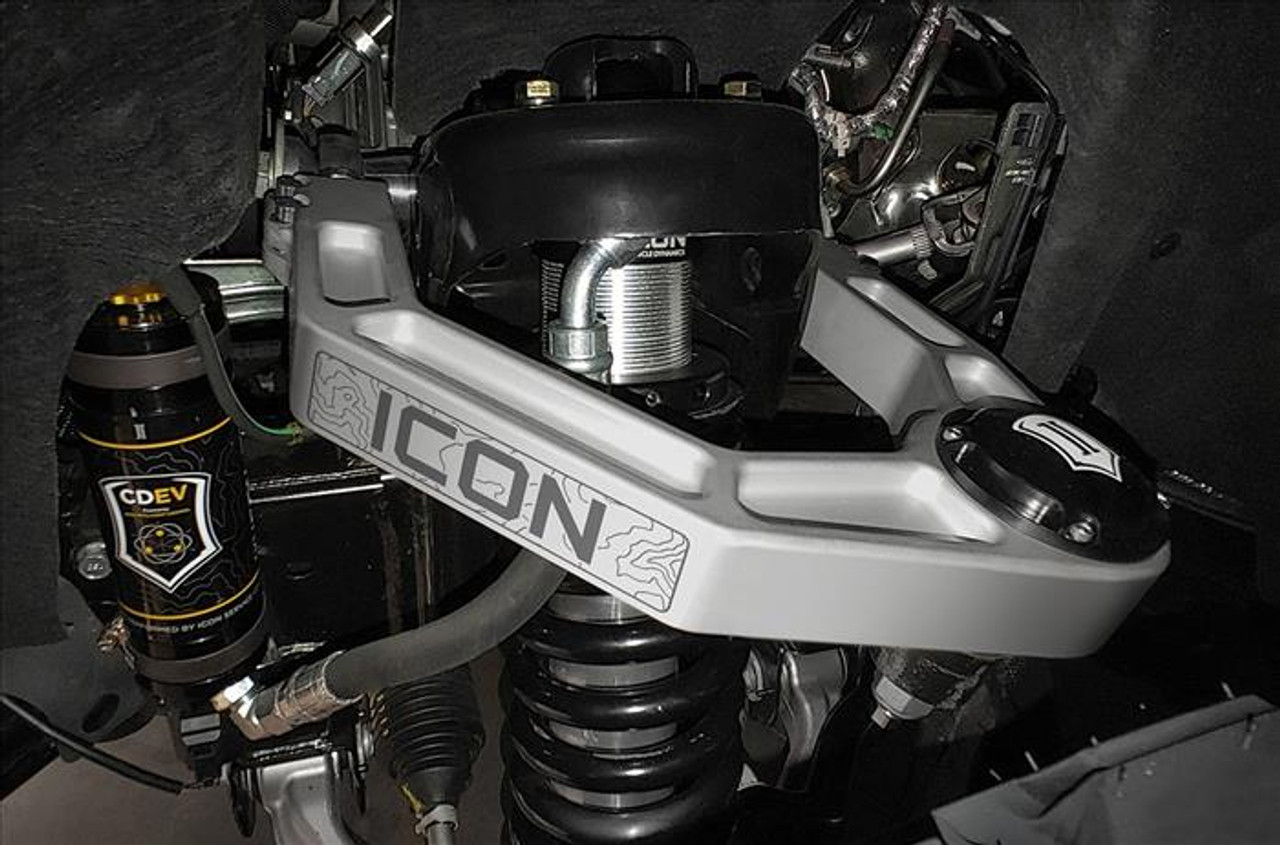  Icon Dynamics NON-SASQUATCH 3-4" LIFT STAGE 3 SUSPENSION SYSTEM BILLET - 2021-2022 Ford BRONCO (K40003) In Use close View 