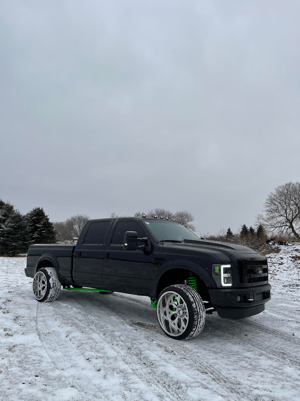Ford 6.4L Powerstroke Truck in the Snow