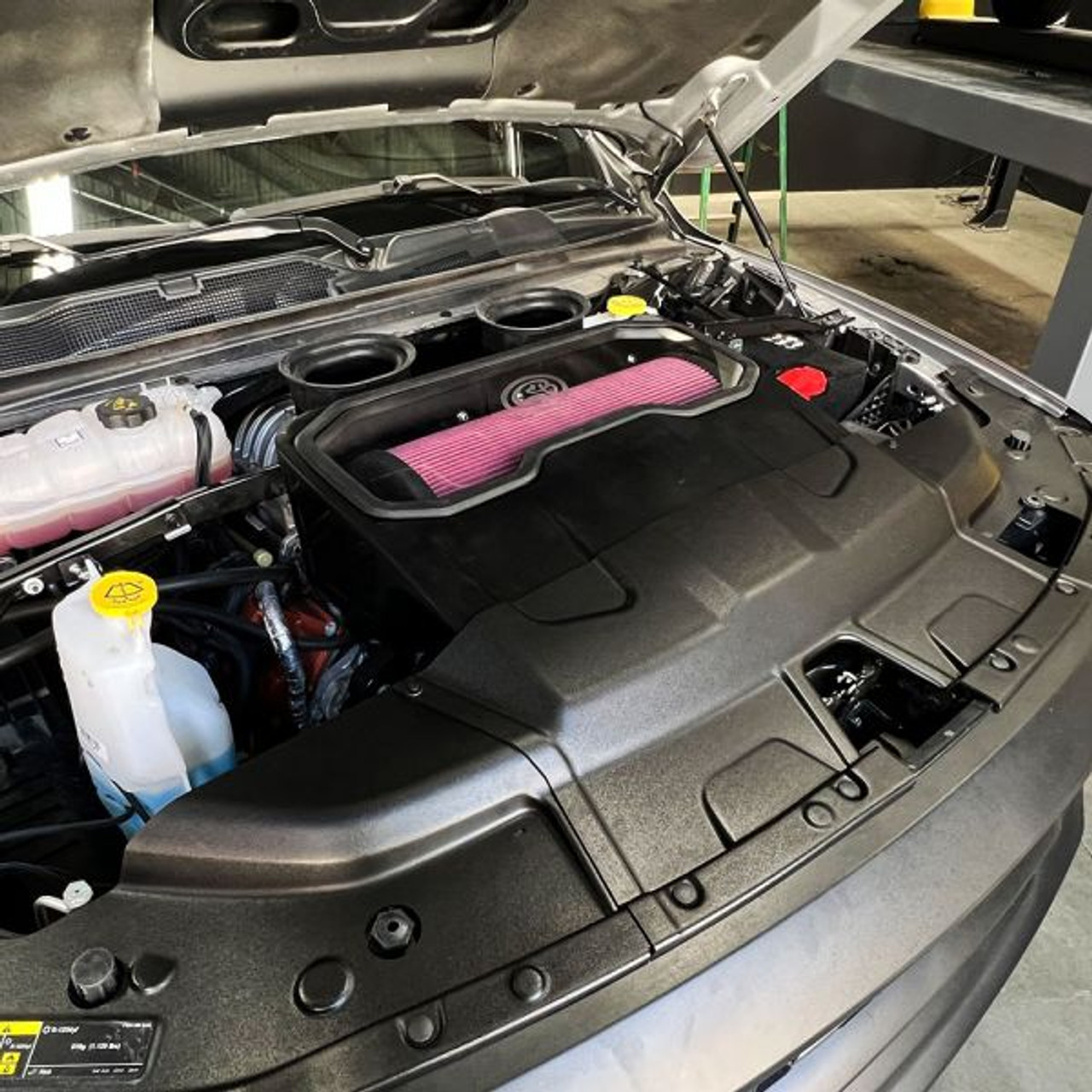 Blessed Performance provides from the cowboy state to you the S&B Filters COLD AIR INTAKE for your 2021-2022 RAM 1500 TRX V8 6.2L - In Use View