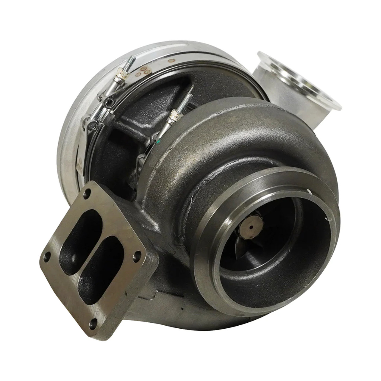 BD Performance S400SX4 Turbo (75mm/96mm/1.32A/R)Fits Detroit Diesel Series 60 Engines (1048028) Angle View