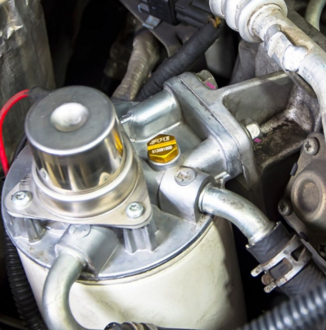 2001-2016 Duramax PPE Billet Aluminum Air Bleeder Screw (513081000