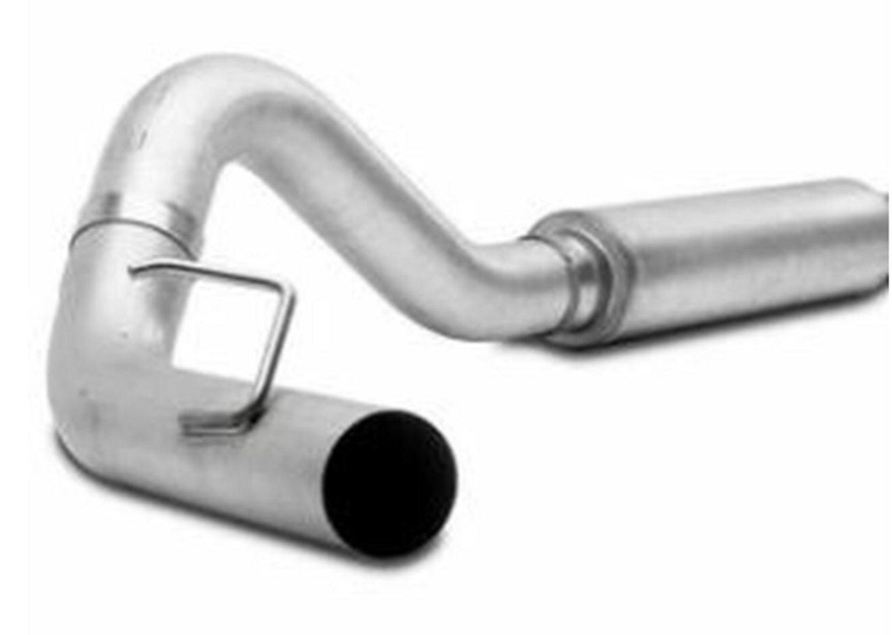 BP Turbo Back Exhaust Kit 1994 to 1997 Ford 7.3L Powerstroke - Aluminized with muffler 