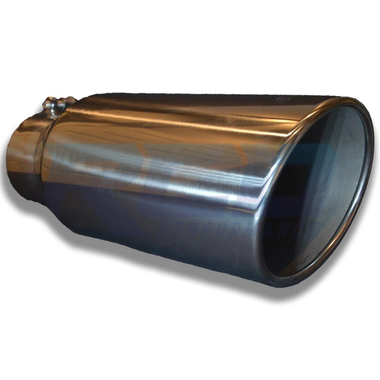 River City Diesel 304 STAINLESS STEEL 15" LONG 4" TO 6" ROLLED SLANTED EXHAUST TIP (BQ9406015RSL) Main View 