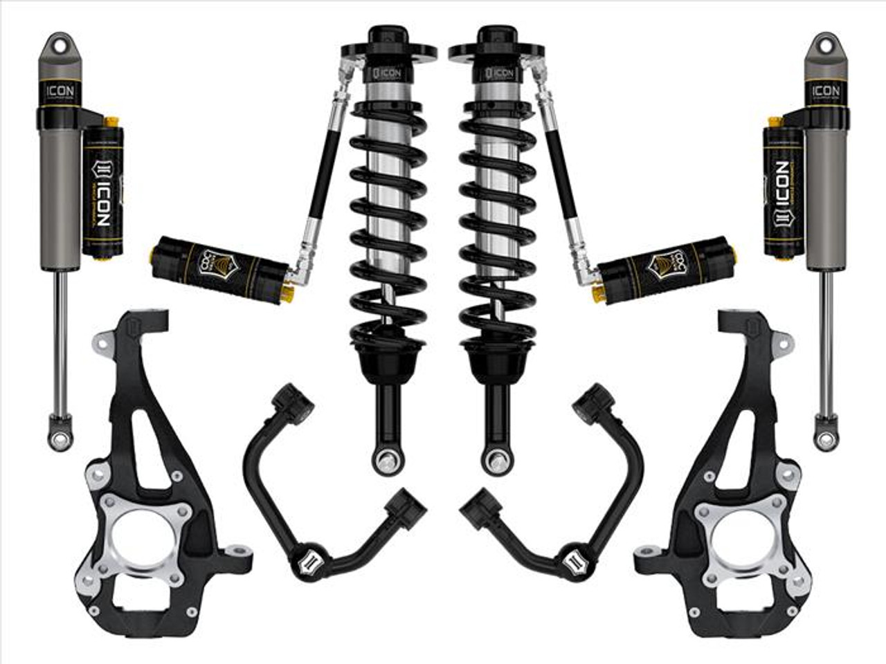 ICON 3.5-4.5" STAGE 4 SUSPENSION SYSTEM W BILLET UCA for 2021 to 2023 Ford F150 4WD (K93144) Main View