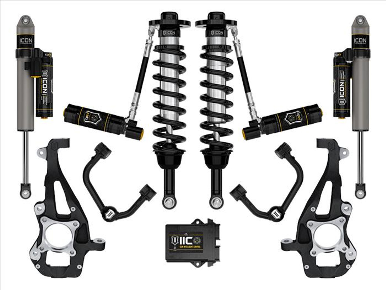  ICON 3.5-4.5" STAGE 5 SUSPENSION SYSTEM W TUBULAR UCA for 2021 to 2023 FORD F150 4WD (K93145T) Main View