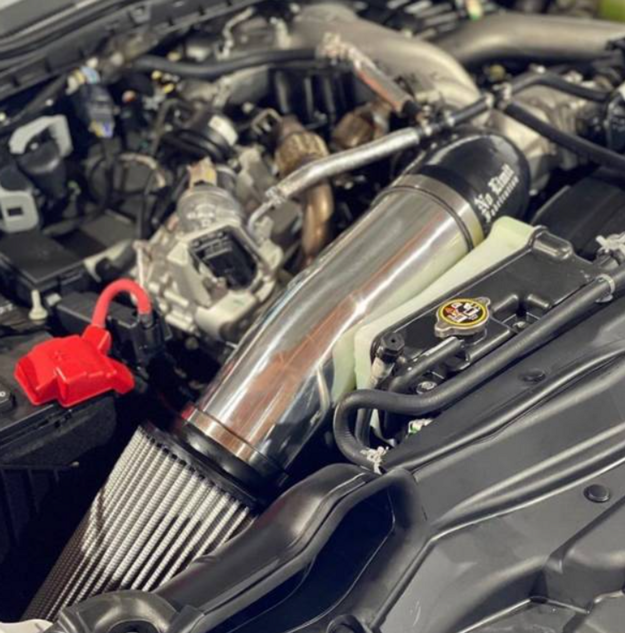 No Limit Fabrication Stage 1 Cold Air Intake 2020 to 2023 6.7L Powerstoke (67CAI20)-In Use View