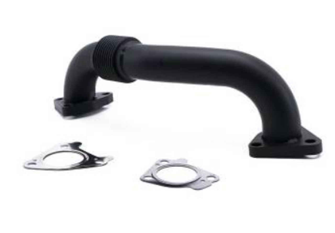 HSP 2 Inch Driver Side Up Pipe Ceramic 2001 to 2016 6.6L LB7/LLY/LBZ/LMM/LML Duramax (031-2-HSP-C)-Main View