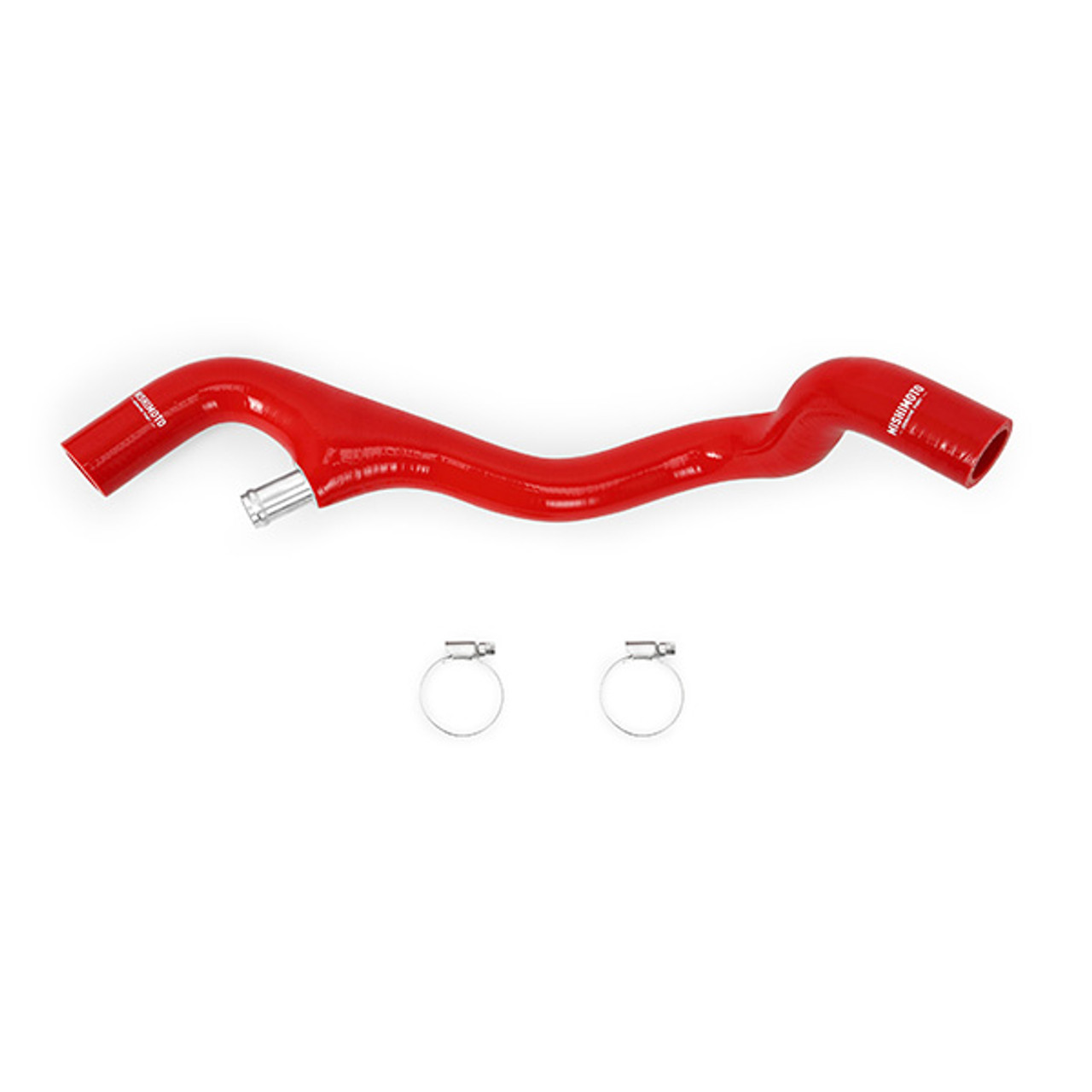 Mishimoto Lower Coolant Overflow Hose 2005 to 2007 6.0L Powerstroke-Red 