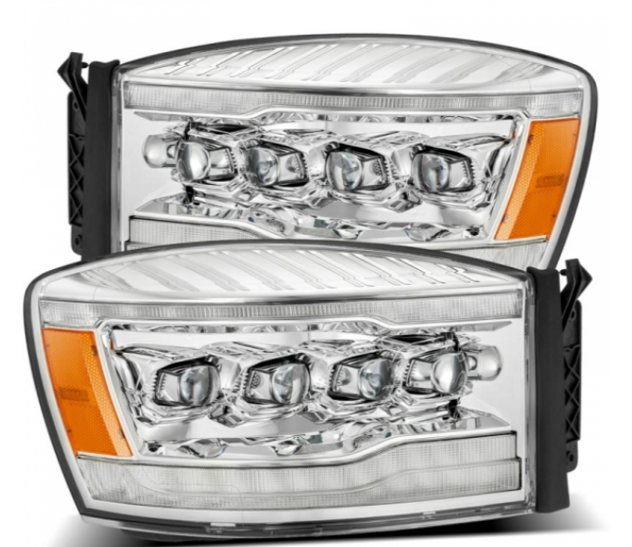 AlphaRex NOVA Series Chrome LED Projector Headlights 2006 to 2009 Ram 2500/3500 (ARX880537)-Main View