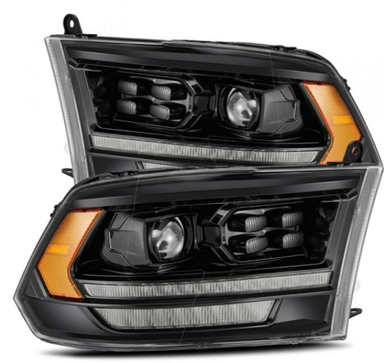 AlphaRex Pro Series Alpha Black Projector Headlights 2010 to 2018 Dodge Ram 2500/3500 (880524)-Main View