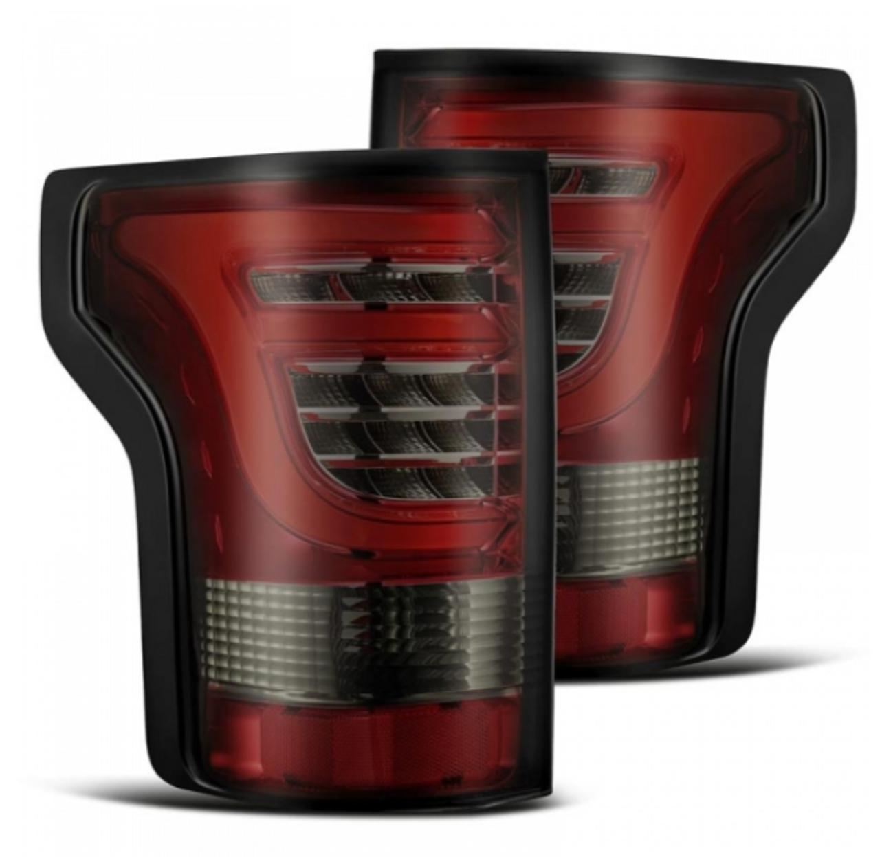 AlphaRex Pro Series Red Smoked LED Tail Lights 2018 to 2020 F150 (Without Blind Spot Sensor) (652020)-Main View
