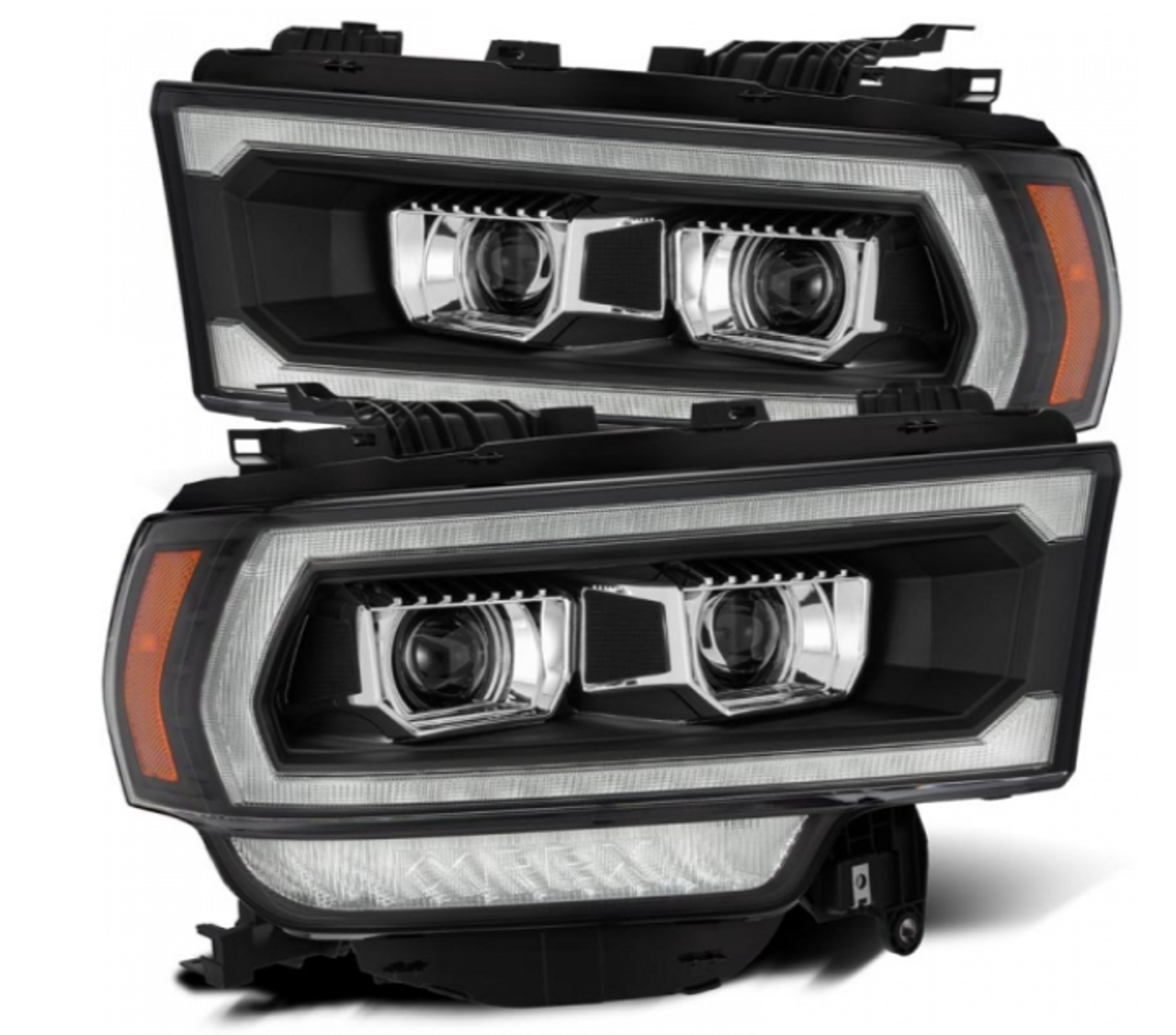 AlphaRex LUXX Series Black LED Projector Headlights 2019 to 2022 2500 (880550)-Main View