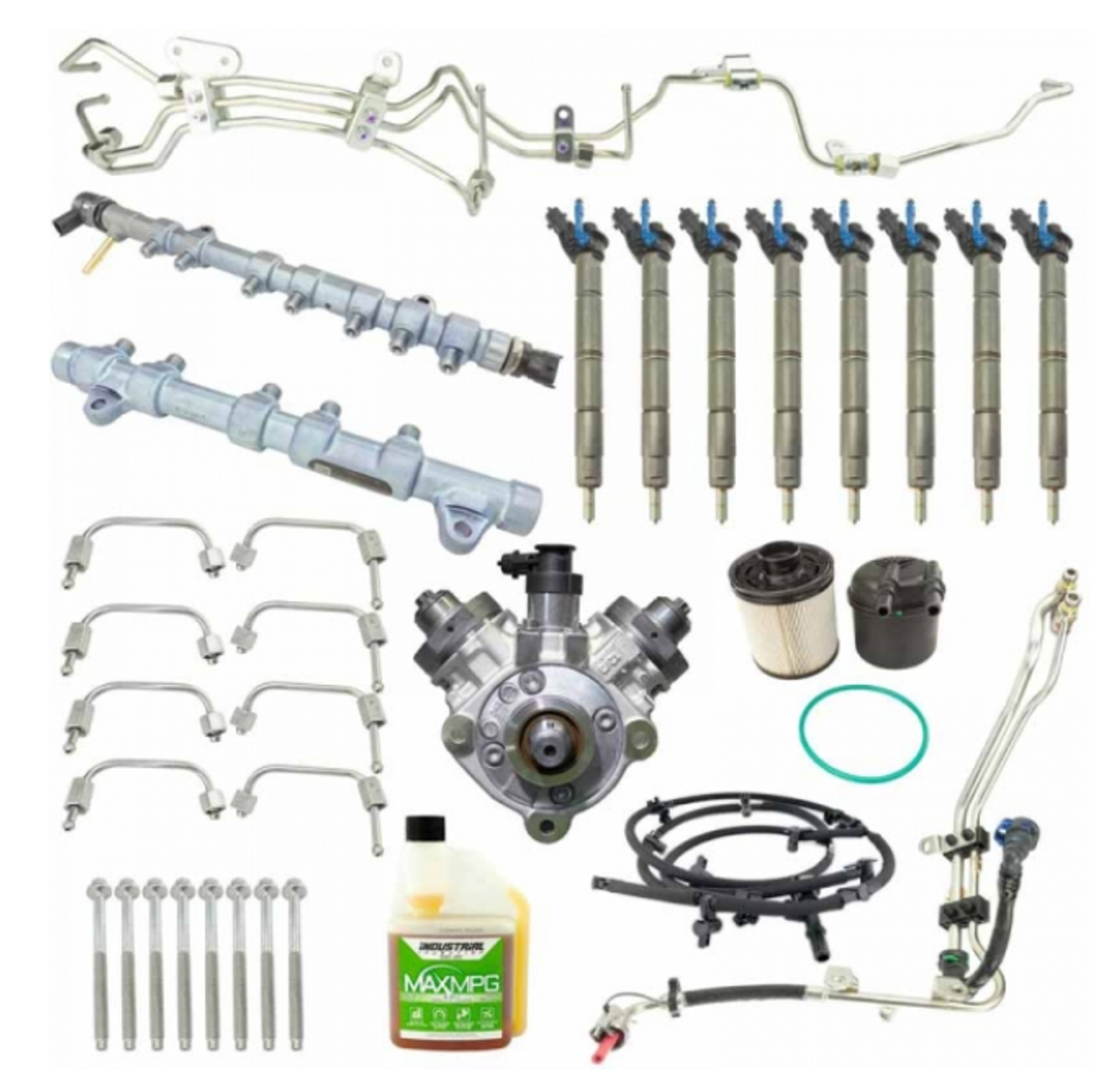 Industrial Injection CP4 Fuel System Disaster Kit 2014 to 2016 6.7L Powerstroke (Cab & Chassis) (II3GE103)-Main View