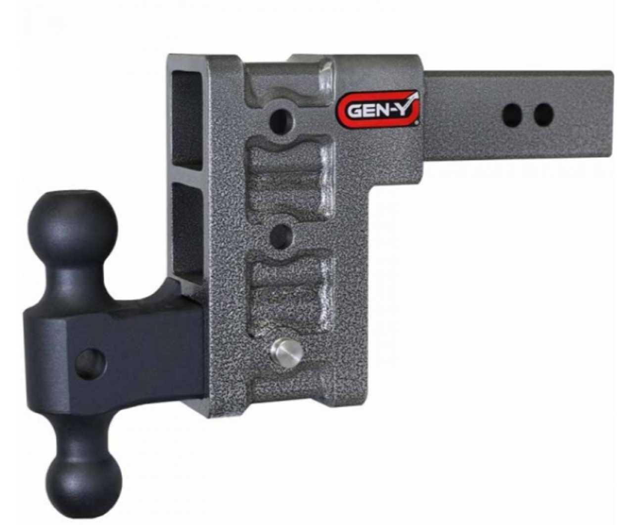 GEN Y Hitch Mega Duty 21K Drop Hitch W/Dual Ball 6" Hitch Universal 2.5" Shank 21,000 LB Towing Capacity (3,000 LB Tongue Weight) (GH-613)-Main View