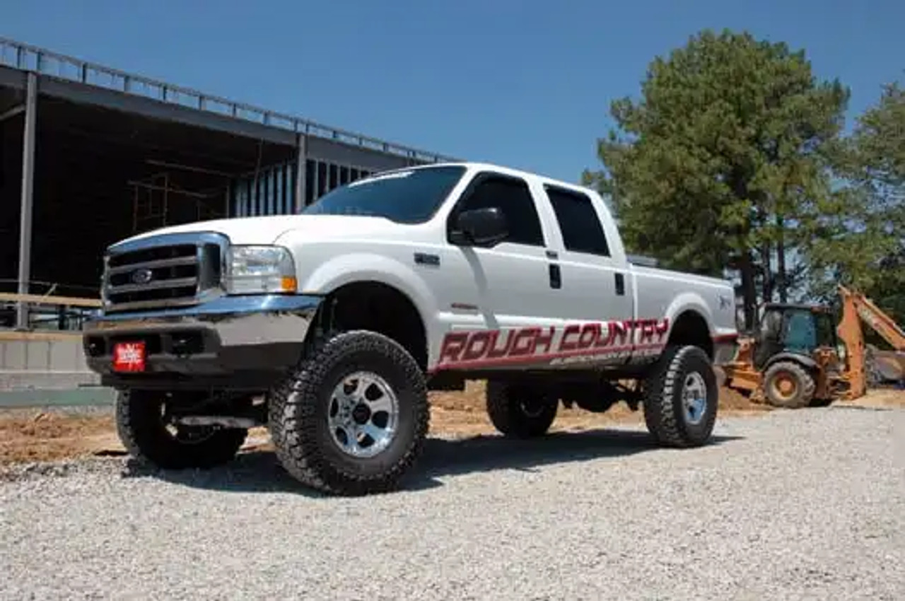  Rough Country 4" Inch Lift Kit for 1999 to 2004 Ford Super Duty 4WD (501-config) In Use View