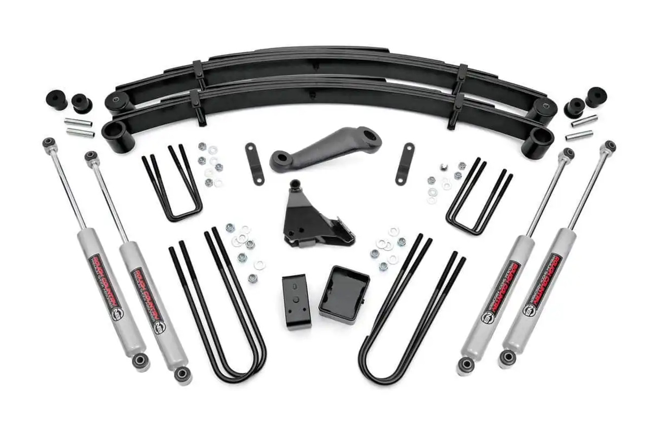 Rough Country 6 Inch Lift Kit Ford Super Duty for 1999 to 2004 Ford Super Duty 4WD (496-config) Main View