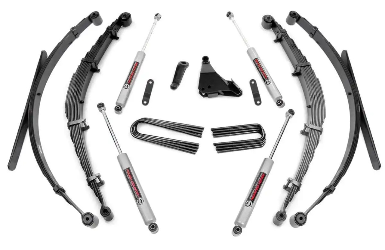 Rough Country 6" Inch Lift Kit for 1999 to 2004 Ford Super Duty 4WD (497-config) Main View