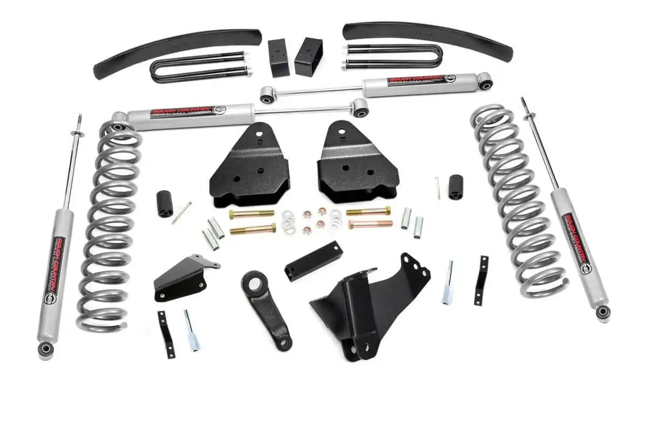 Rough Country 6 Inch" Lift Kit for 2005 to 2007 Ford Super Duty 4WD - Main View