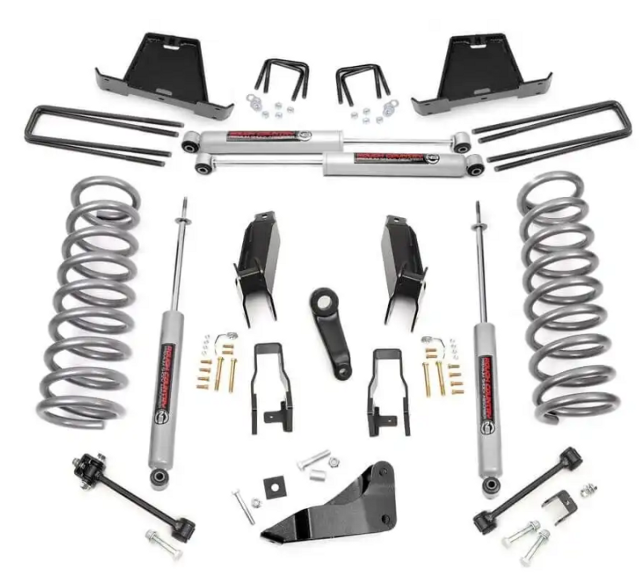 Rough Country 5 Inch Lift Kit 2008 Dodge 2500 Mega Cab 4WD (393.23)-Main View