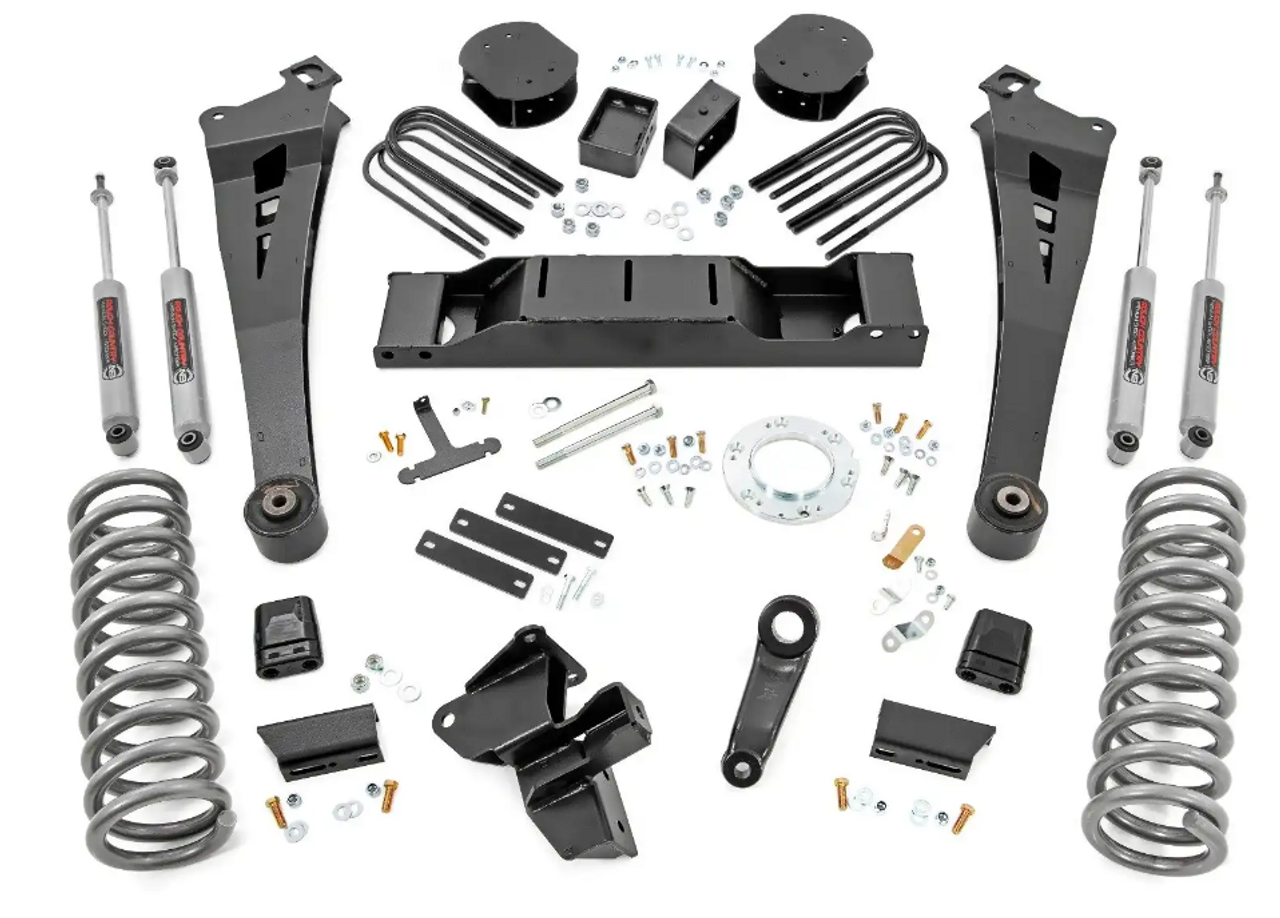 Rough Country 5 Inch Lift Kit 2020 to 2023 Ram 3500 4WD (DRW; OE Rear Air) (30930)-Main View