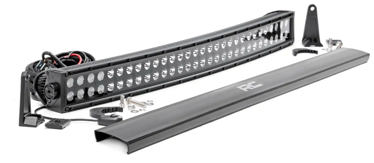 Rough Country Black Series LED (30 Inch Light; Curved Dual Row) (72930BL)-Main View