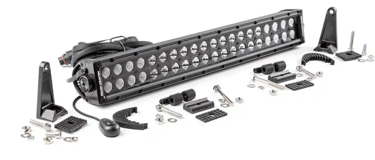 Rough Country Black Series LED Light (20 Inch; Dual Row) (70920BL)-Main View