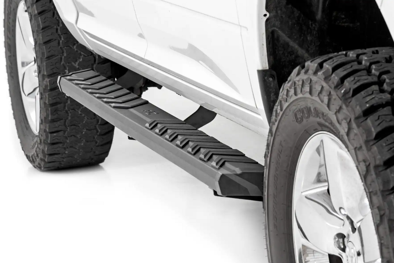 Rough Country BA2 Running Board (Side Step Bars) 2011 to 2023 Ram 2500/3500 2WD/4WD (41003)-Main View